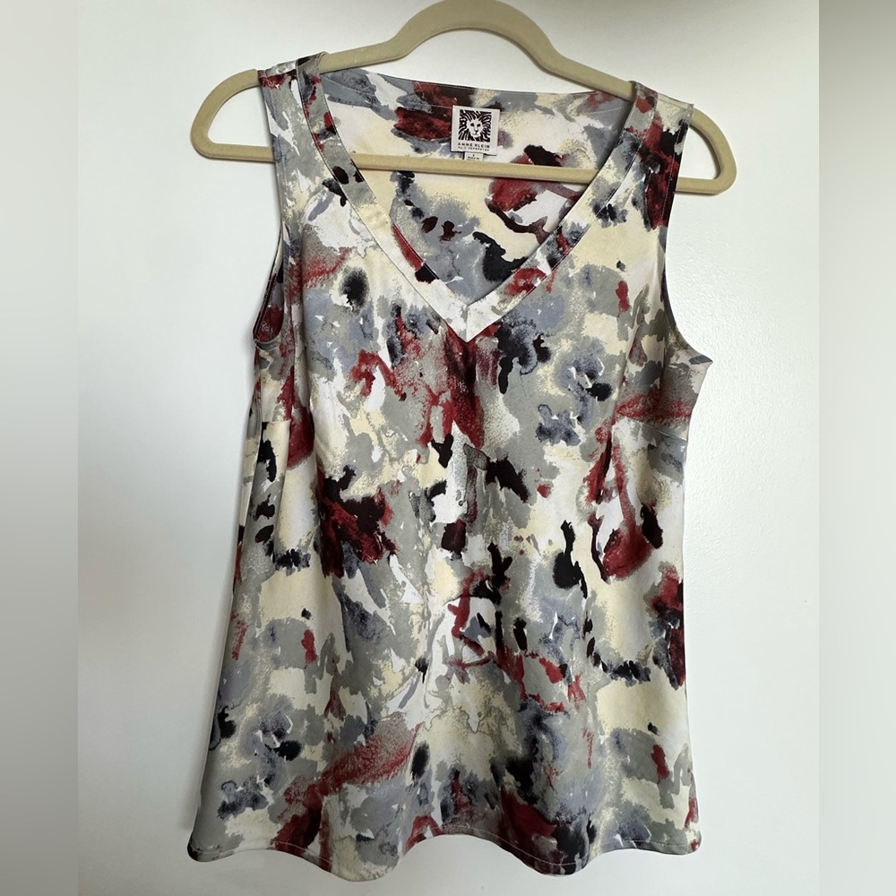 Ann Klein printed blouse